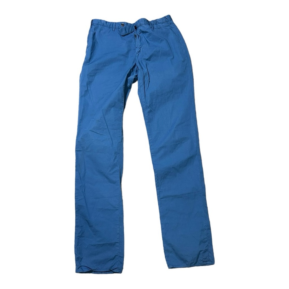 Incotex Slowear Pants Mens 50 US 34 Blue 100% Cotton Trousers High Comfort